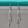 925 Sterling Silver Five Love Snake Drop Earring URPRETTY