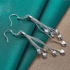 925 Sterling Silver Five Love Snake Drop Earring URPRETTY