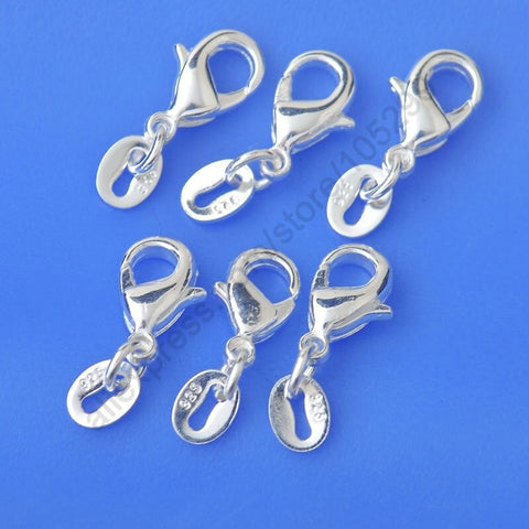 .925 Sterling Silver Lobster Clasp Jump Ring Components- (20)