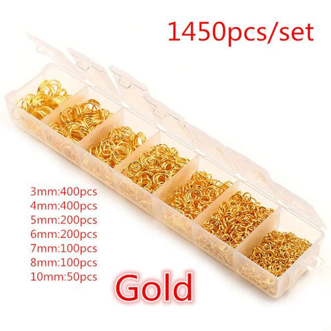 One Box Open Gold 3, 4, 5, 6, 7, 8, 10mm Jump Rings