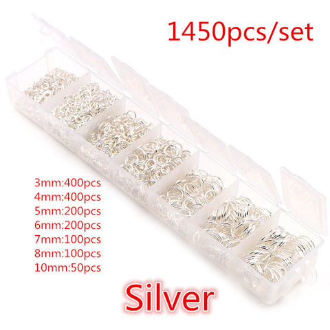 .925 Sterling Silver Jump Rings 3-9mm Box 1500pcs