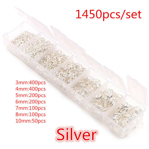 Open Silver Jump Rings 3-10mm Box 1450pcs 925Silver Store