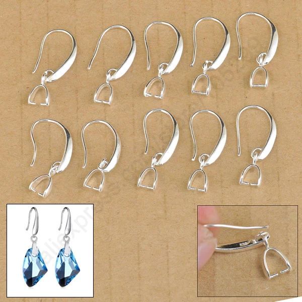 Earring Hook Bail Pinch Sterling Silver – Wholesale Silver