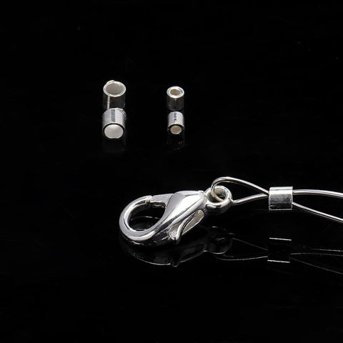 .925 Sterling Silver Crimp Ends 1.5mm