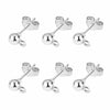 Ball Post Earring Studs Silver (50pcs /Lot) Gallaxy Jewelry Store