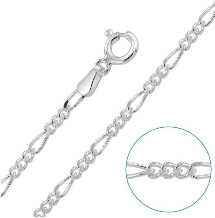 2.5mm Silver Figaro Chain Necklace