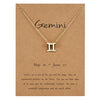 Gold Constellation Star Sign Pendant with chain