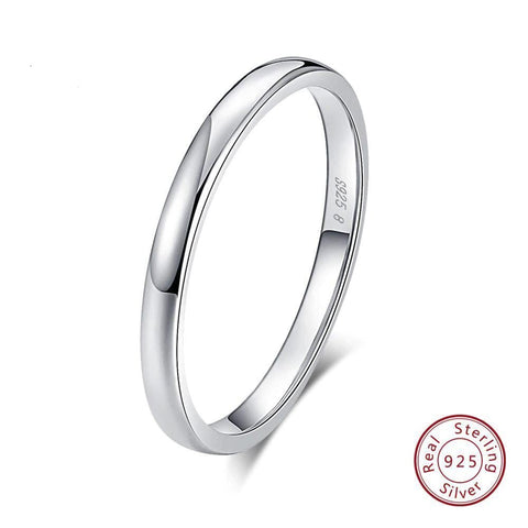 Sterling Silver Wedding Band - 2 mm