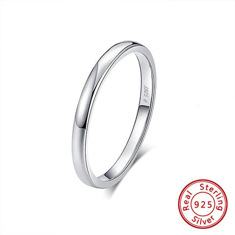 Sterling Silver Wedding Band - 3 mm
