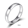 Sterling Silver Wedding Band - 4 mm