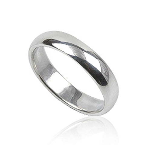 Sterling Silver Wedding Band - 5 mm