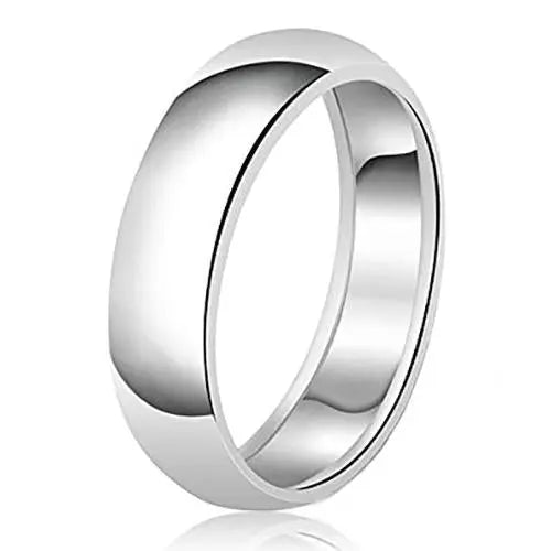 Mens plain sterling best sale silver wedding bands