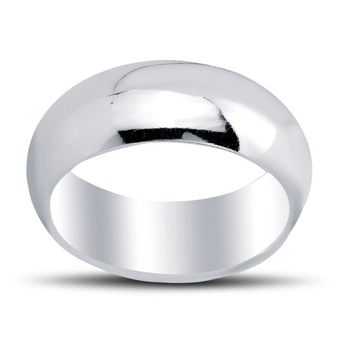 Sterling Silver Wedding Band - 9 mm