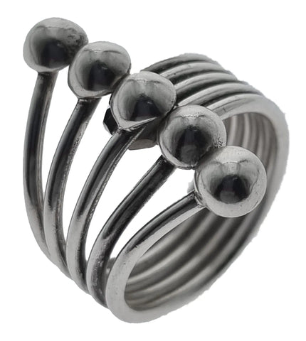.925 Sterling Silver Ring - Five Frond Wire