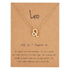 Gold Constellation Star Sign Pendant with chain