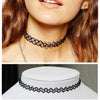 Gothic Elastic Necklace Stretch Tattoo Choker - 5 Colours