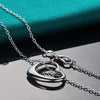 Silver 18 Inch Chain Love Heart Pendant