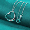 Silver 18 Inch Chain Love Heart Pendant