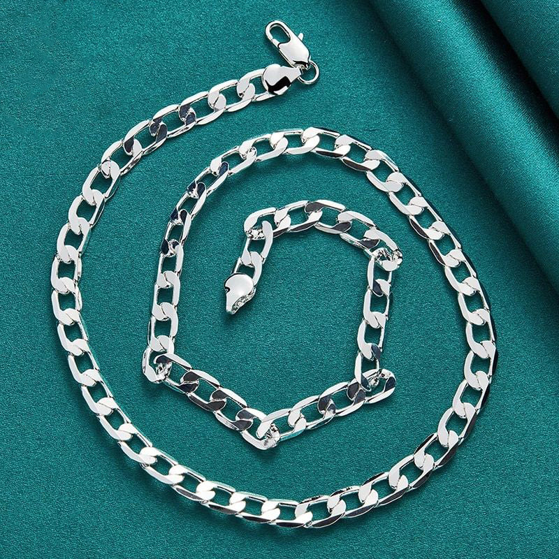 925 Sterling Silver Single Buckle Necklace
