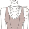 Silver Square Round Link Necklace