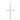 .925 Sterling Silver Cross Pendant with 18” Snake Chain AE