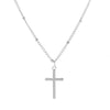 Cross on 18” adjustable necklace