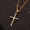 Gold Cross on 18” adjustable necklace