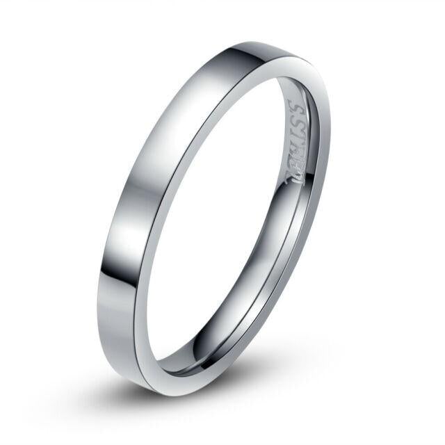 .925 Sterling Silver Band - Width 3 mm