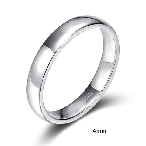 .925 Sterling Silver Band - Width 4 mm Jesus