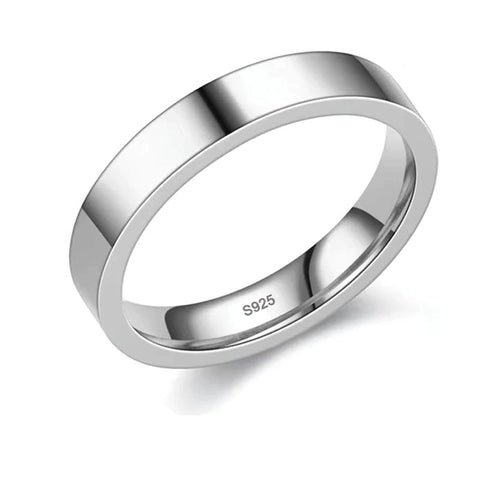 .925 Sterling Silver Band - Width 6 mm
