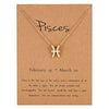 Gold Constellation Star Sign Pendant with chain