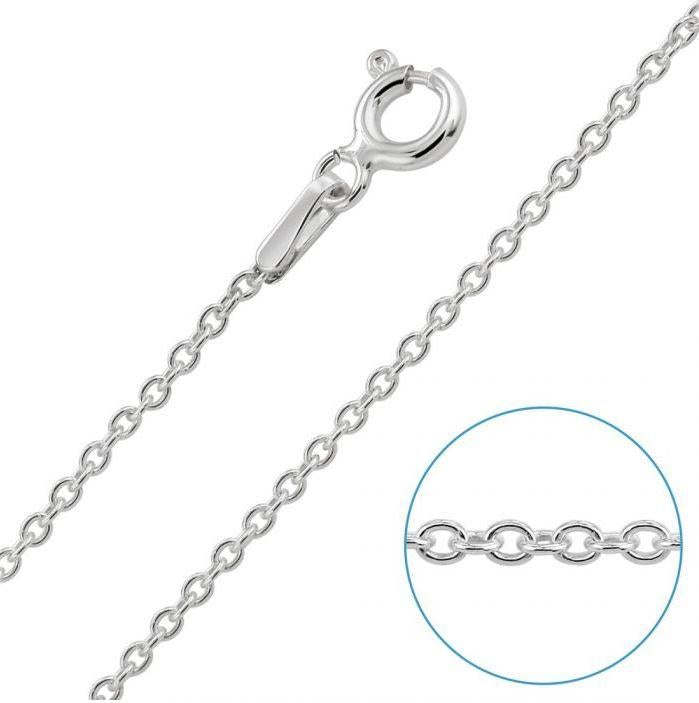 1.5mm Silver Rolo Chain Necklace