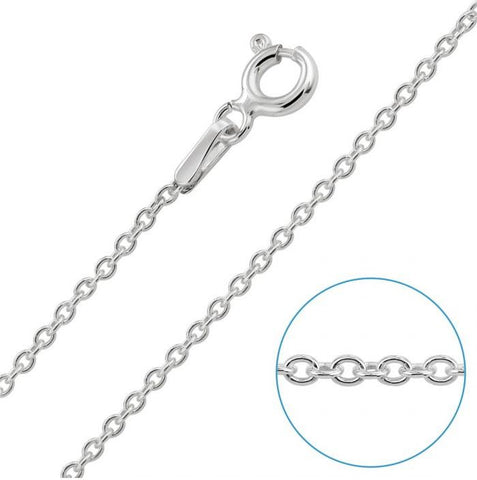 .925 Sterling Silver (Genuine) Rolo Chain