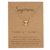 Gold Constellation Star Sign Pendant with chain