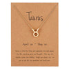 Gold Constellation Star Sign Pendant with chain
