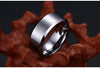 Silver Burnished Band - Width 8 mm