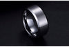Silver Burnished Band - Width 8 mm