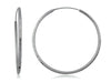 .925 Sterling Silver Earrings - Hoops (50mm) Doteffil