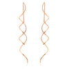 Long Wave Thread Drop Earrings