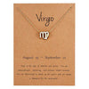 Gold Constellation Star Sign Pendant with chain