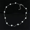 Pearl Choker Silver/Gold Necklace HMIXN