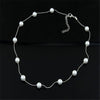 Pearl Choker Silver/Gold Necklace