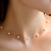 Pearl Choker Silver/Gold Necklace HMIXN