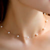 Pearl Choker Silver/Gold Necklace