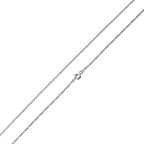 Silver 2.5 mm Figaro Chain Necklace